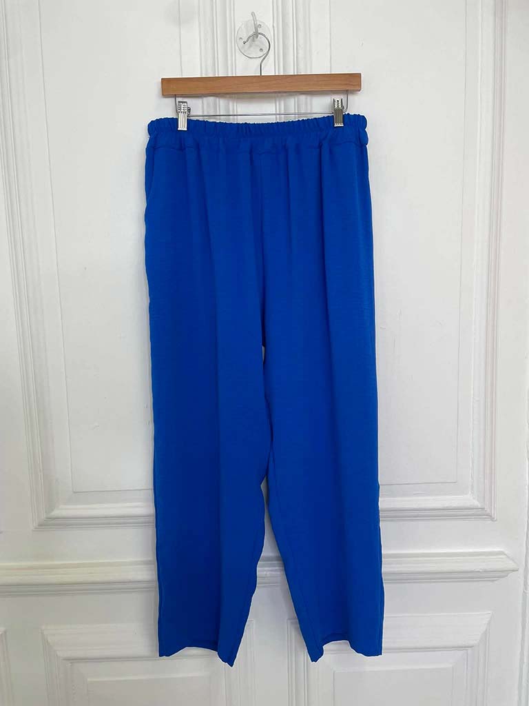 Asymmetric Flower Co-ord - Cobalt