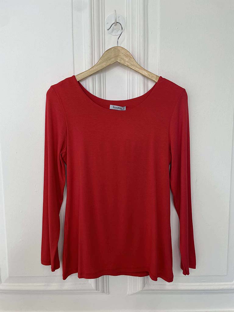 Supersoft Long Sleeve Top - Cherry