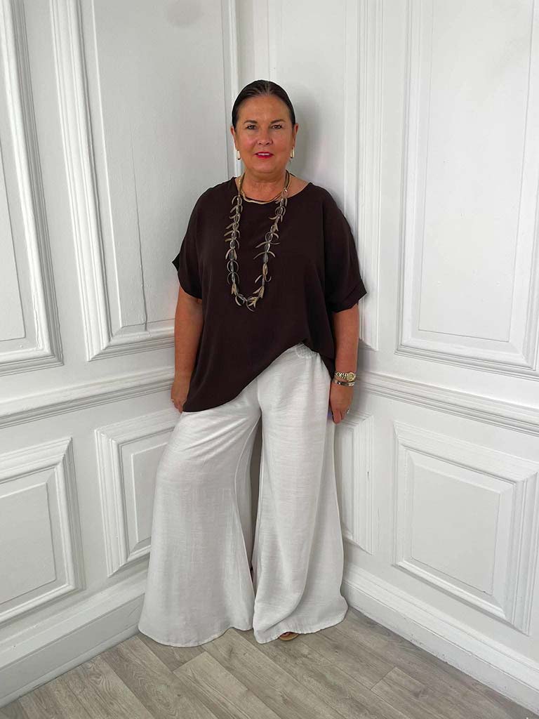 Oversized Basic Top - Cocoa