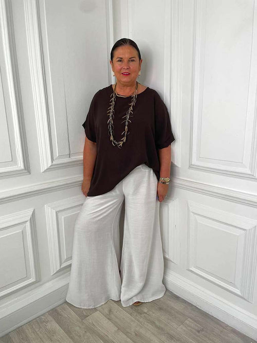 Oversized Basic Top - Cocoa