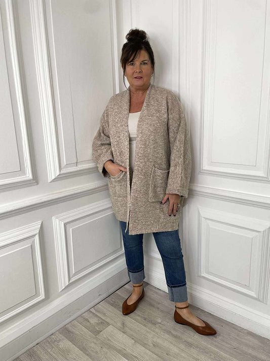 Eb&Ive Folie Relaxed Cardigan - Oat