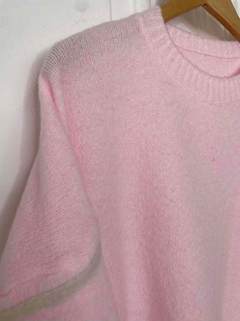 Contrast Stripe Knit - Petal