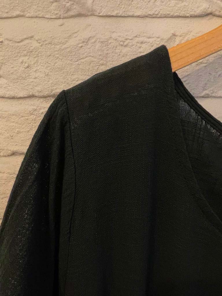 Cotton Cocoon Dress - Black