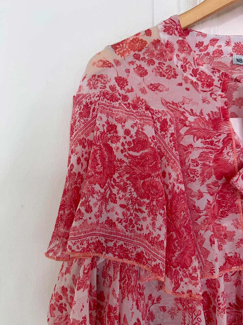Layered Frill Blouse - Bloom