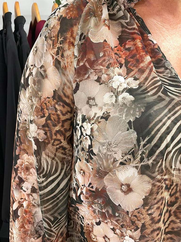 Malissa J Vintage Print Blouse