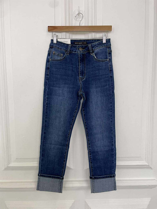 Turn Up Jeans - Classic Blue