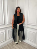 Malissa J Long Tulle Waistcoat