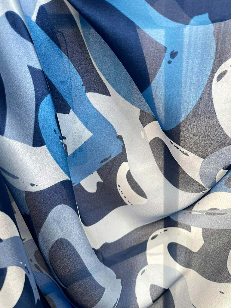 Malissa J Heart Scarf - Blue