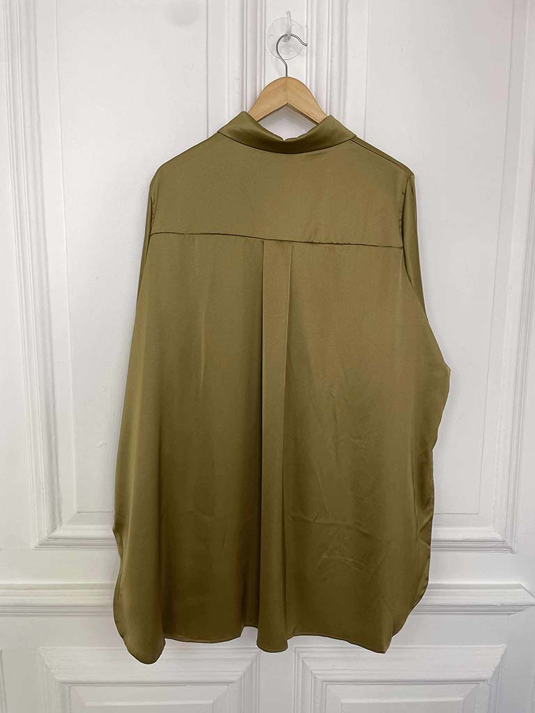 Lusso Silk Feel Shirt - Olive