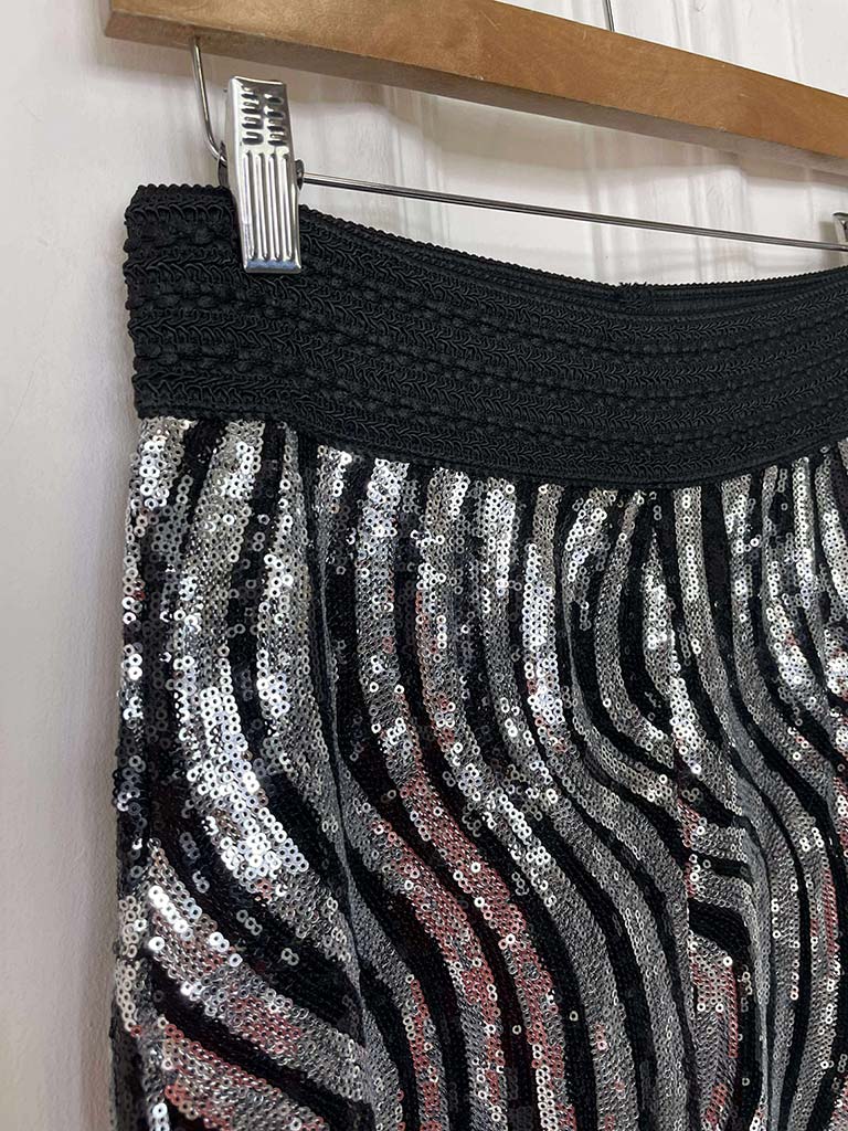 Malissa J Swirl Sequin Trousers