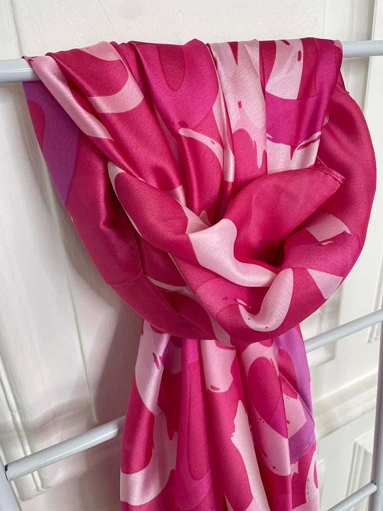 Malissa J Heart Scarf - Pink