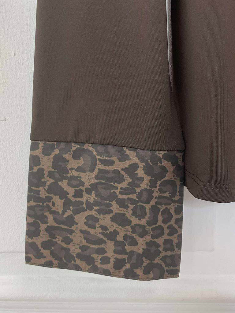 Leopard Layering Shirt - Chocolate