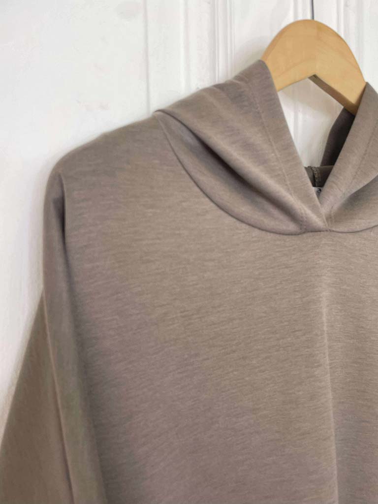 Oversized Scuba Hoodie - Mocha