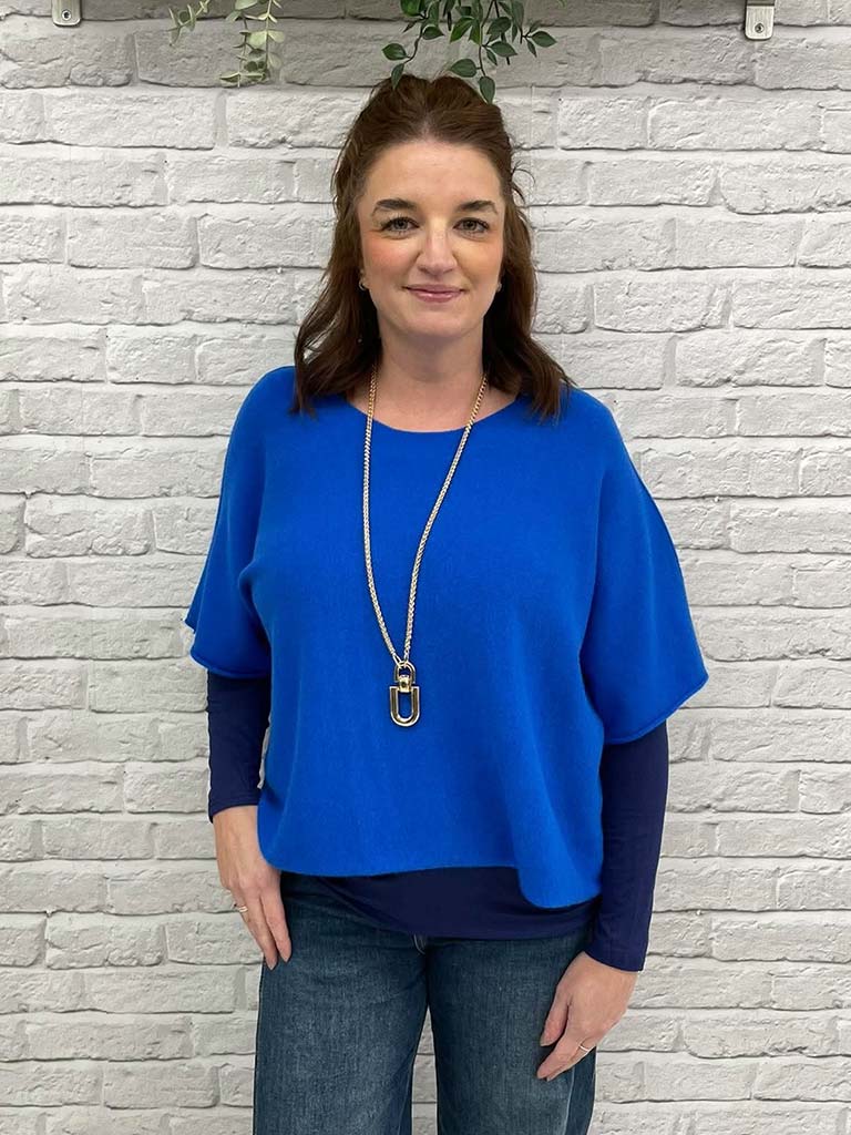 Boxy Knit - Cobalt