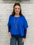 Boxy Knit - Cobalt