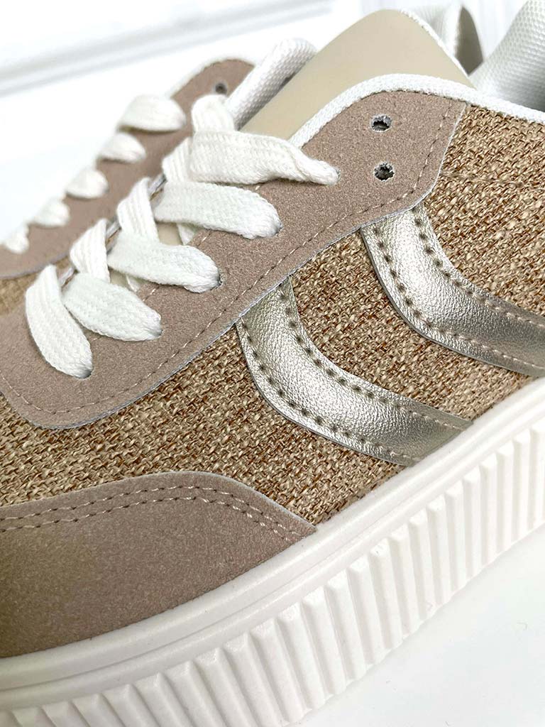 Jute Flatform Trainers
