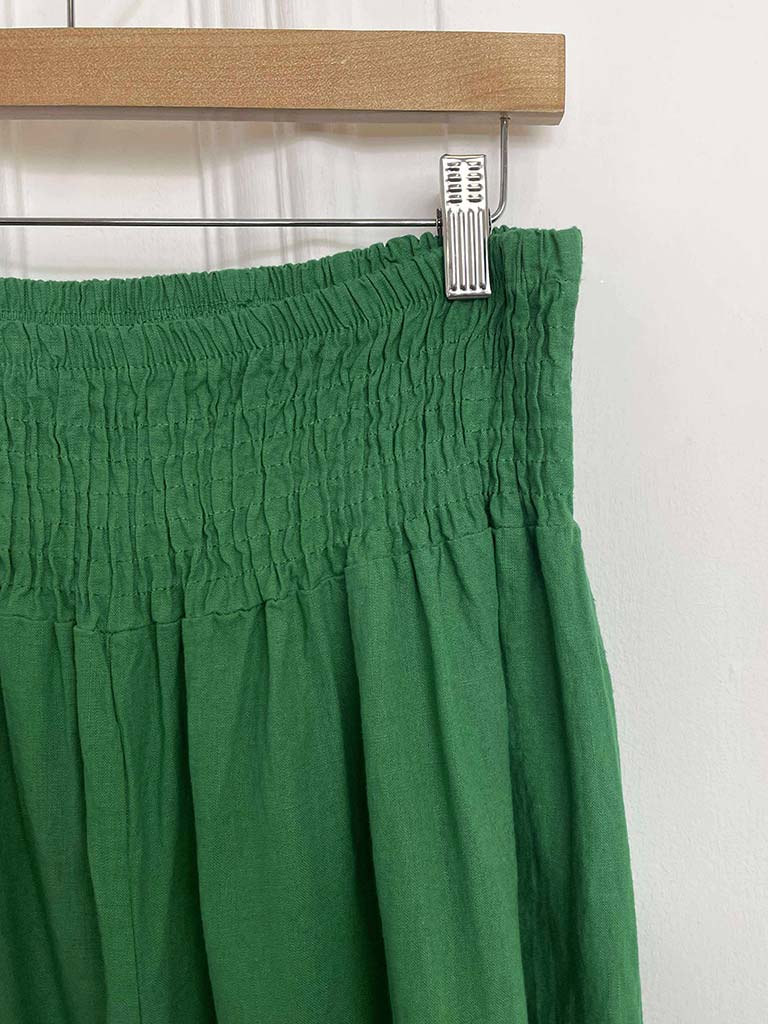 Linen & Cotton Palazzos - Clover