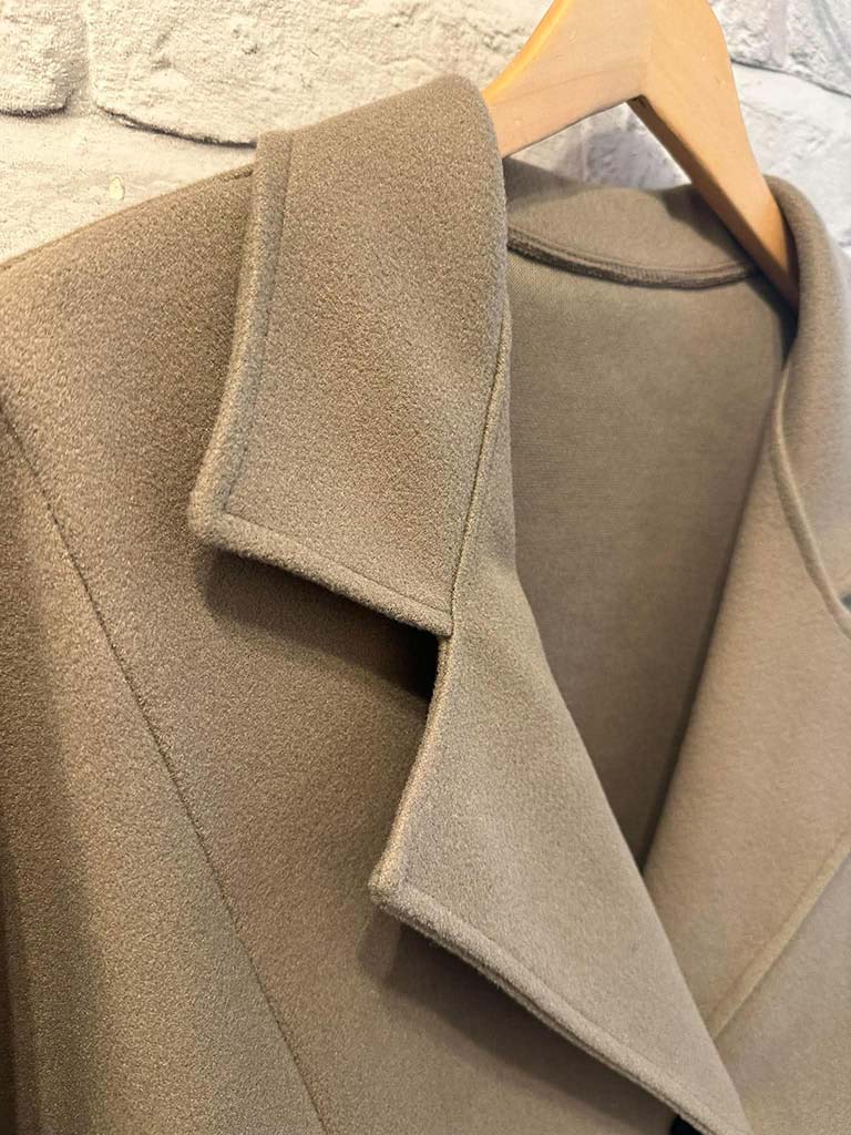 Button Cape Jacket - Latte