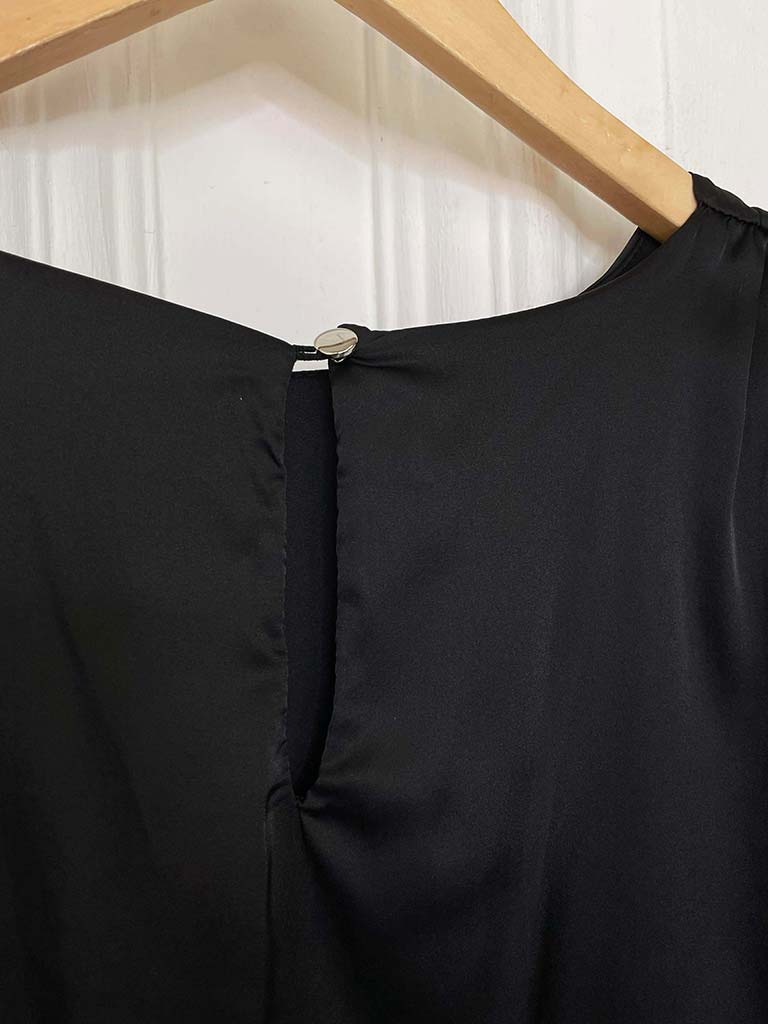 Lace Sleeve Blouse - Black