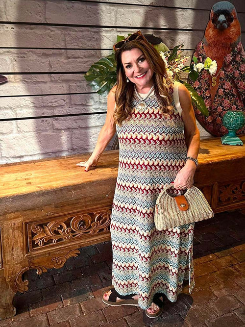 Wave Crochet Dress