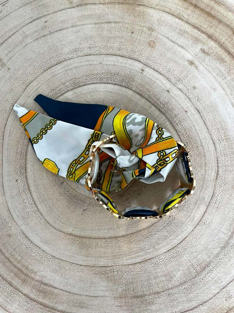 Scarf Bangle - Gold Flower