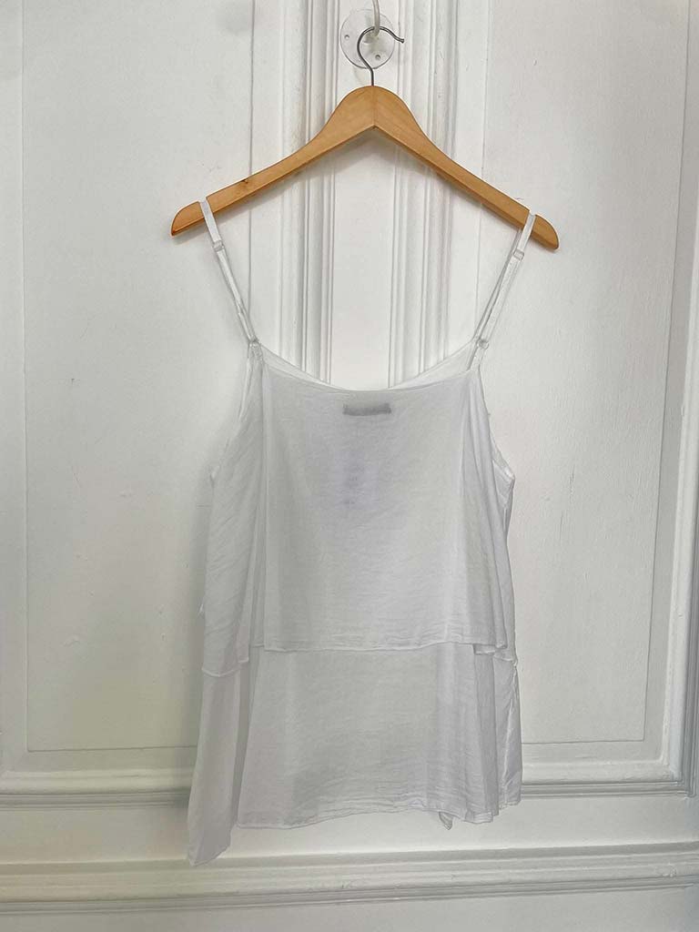 Layered Cami Top - White