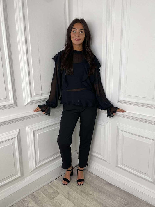 Soya Concept Saya Cigarette Trousers - Black