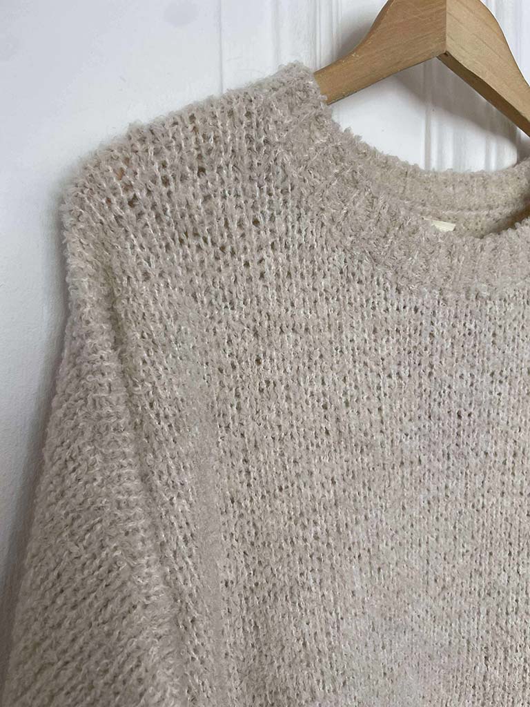 Oversized Teddy Knit - Ecru