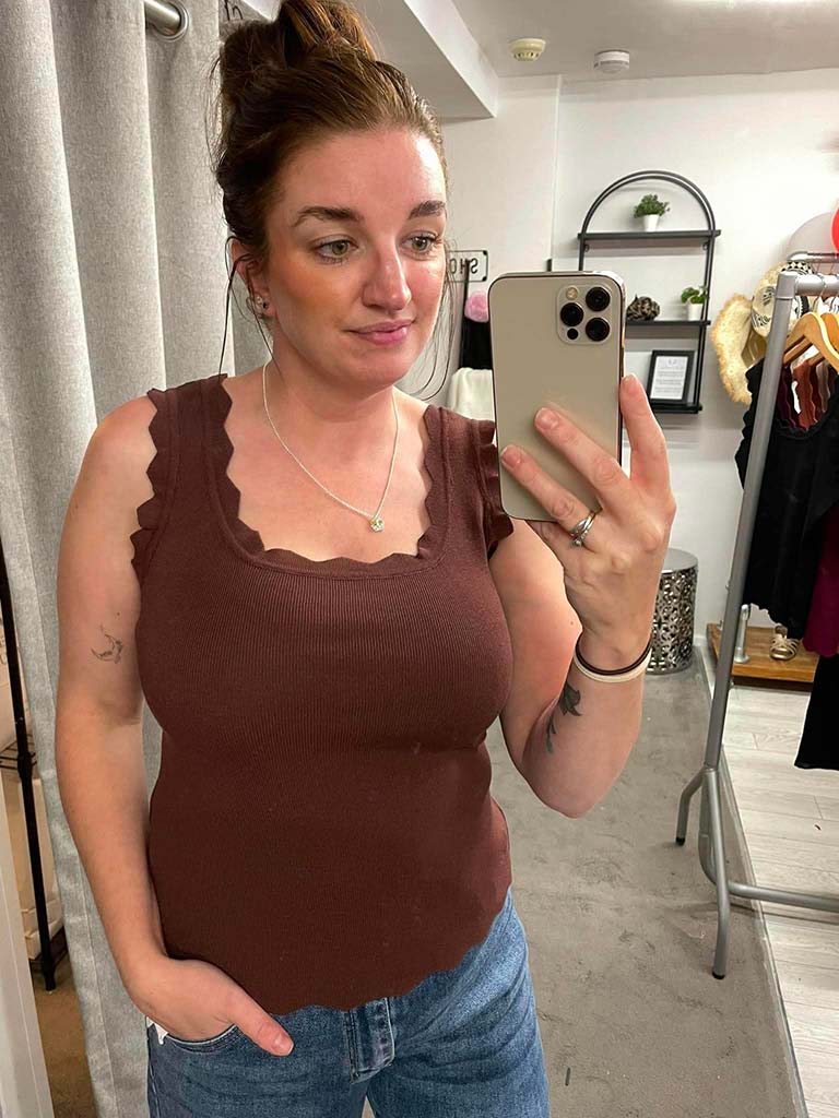 Diamond Edge Vest - Chocolate