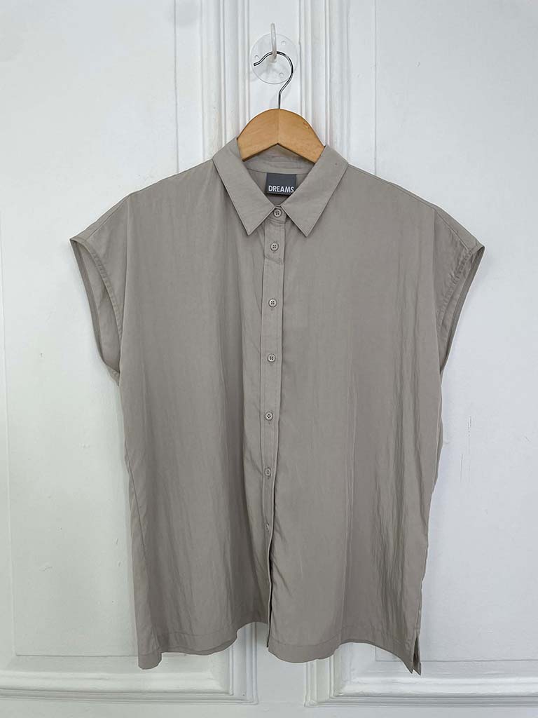 Cap Sleeve Shirt - Parchment