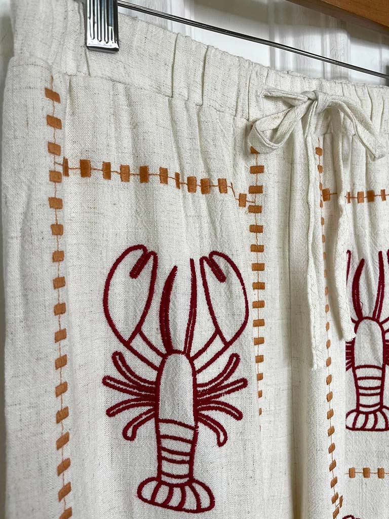 Lobster Stitched Palazzos