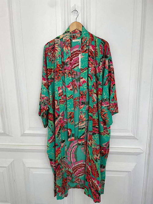 Malissa J Rio Long Kimono - Jade