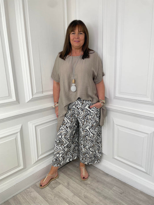 Malissa J Marmo Wide Leg Culottes - White