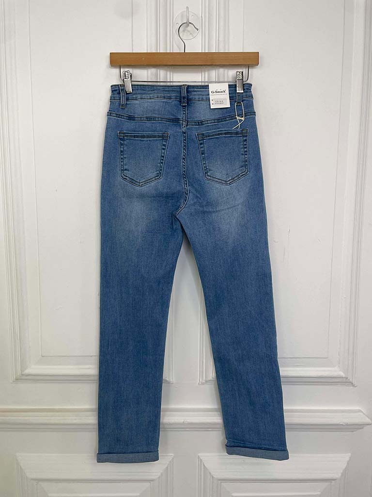 G-Smack Slim Leg Jeans - Pale Blue