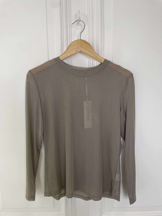 Luxe Mesh Layering Top - Mocha