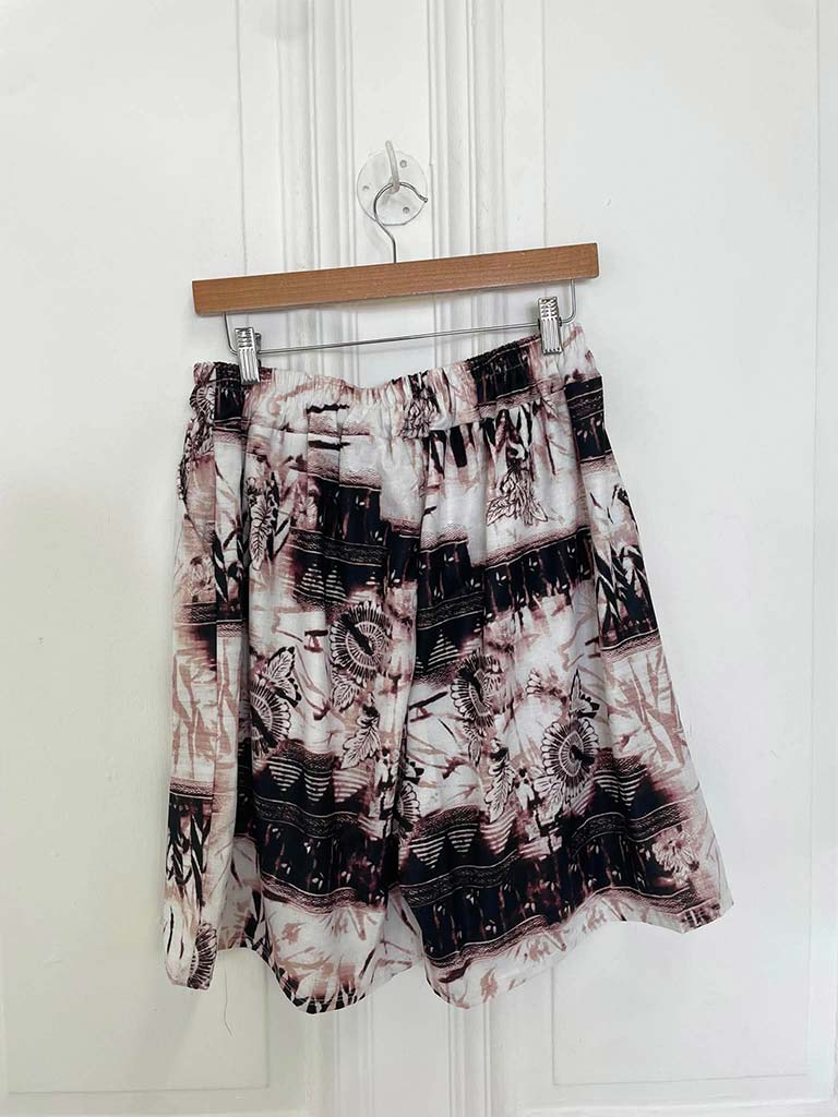 Boyfriend Style Shirt & Shorts Co-ord - Burnt Black