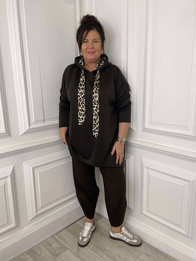 Supersoft Jersey Hoodie - Dark Chocolate