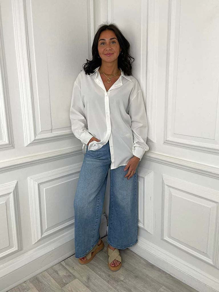 Ultra Wide Ankle Grazer Jeans