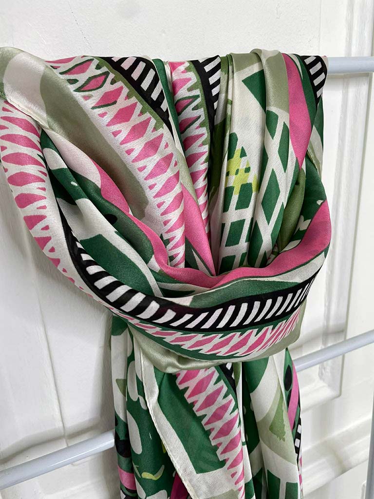 Malissa J Abstract Scarf - Green