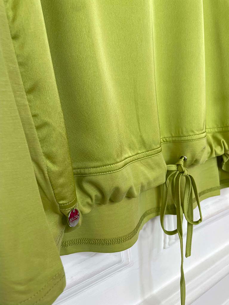 Malissa J Silk Feel Drawstring Vest - Lime