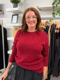 Heart Knit - Merlot