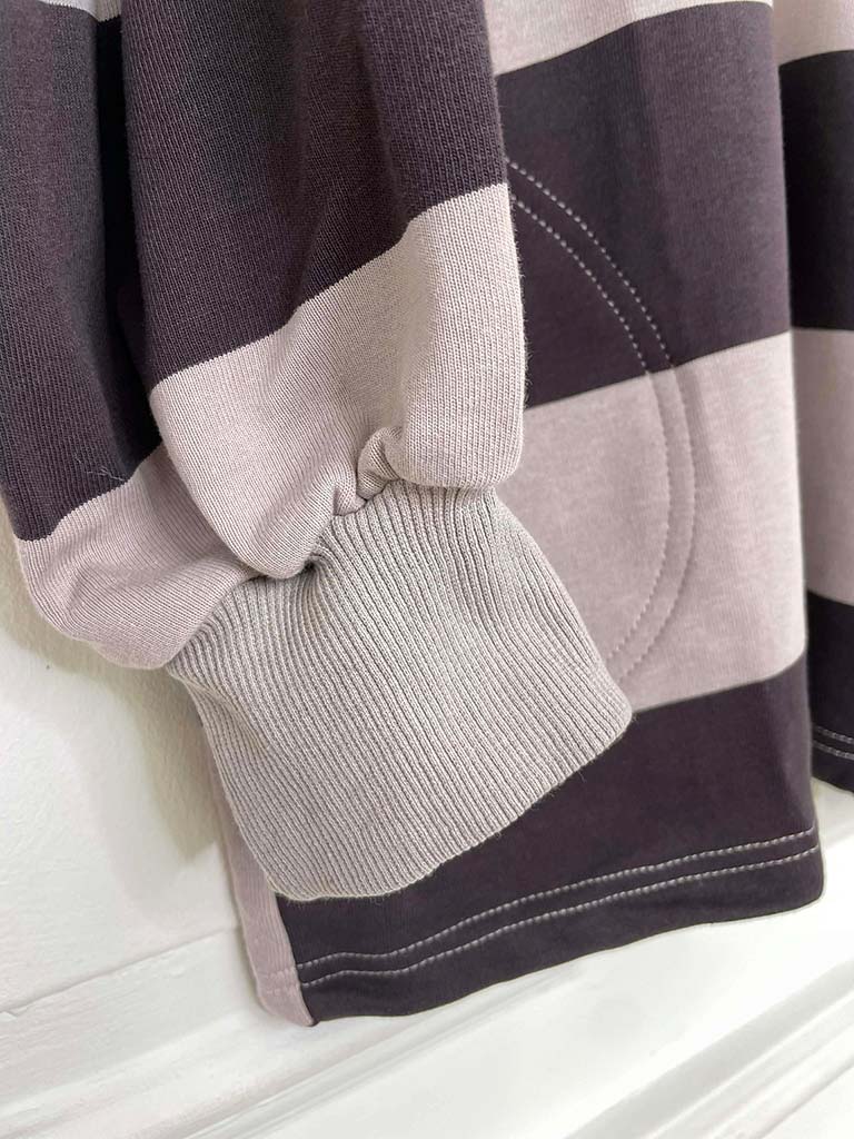 Stripe Half Zip Sweatshirt