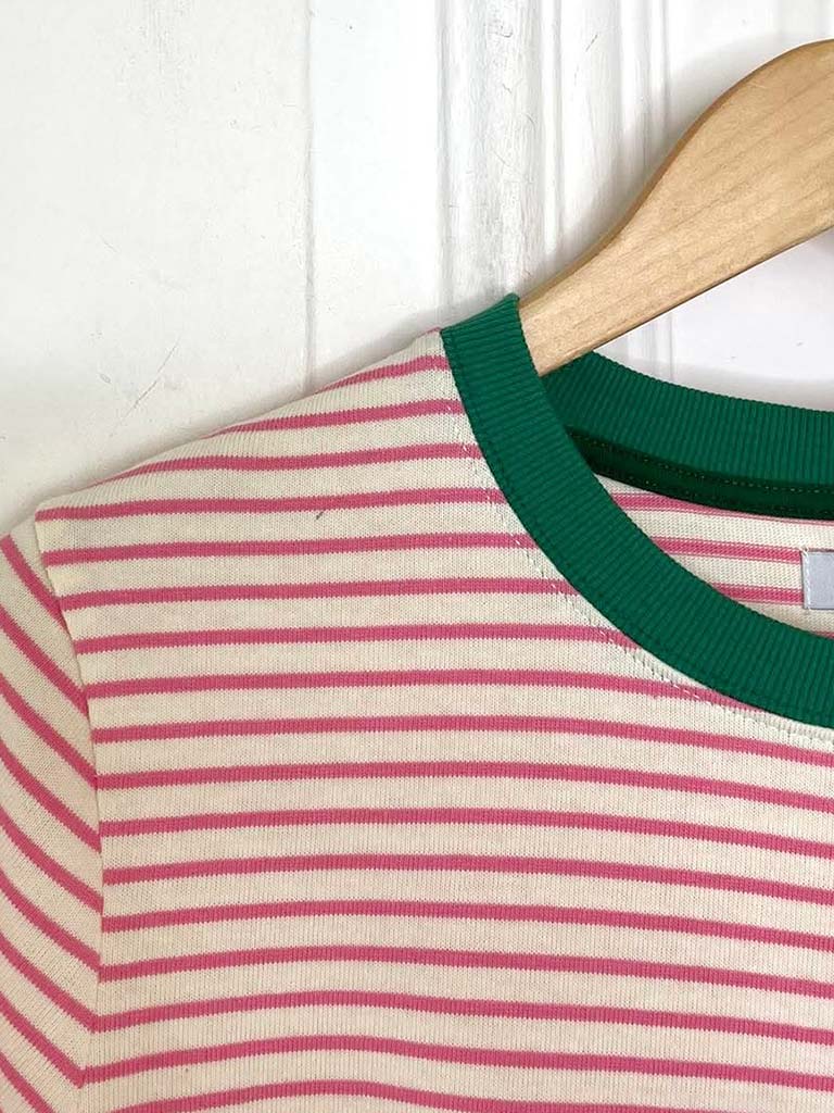 Stripe Cotton Tee - Clover & Candyfloss
