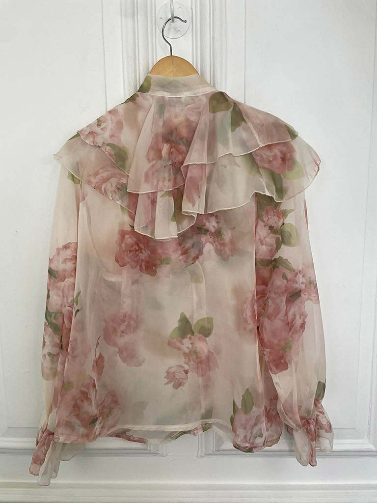 Floral Ruffle Blouse