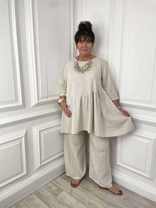 Linen Smock Tunic - Calico