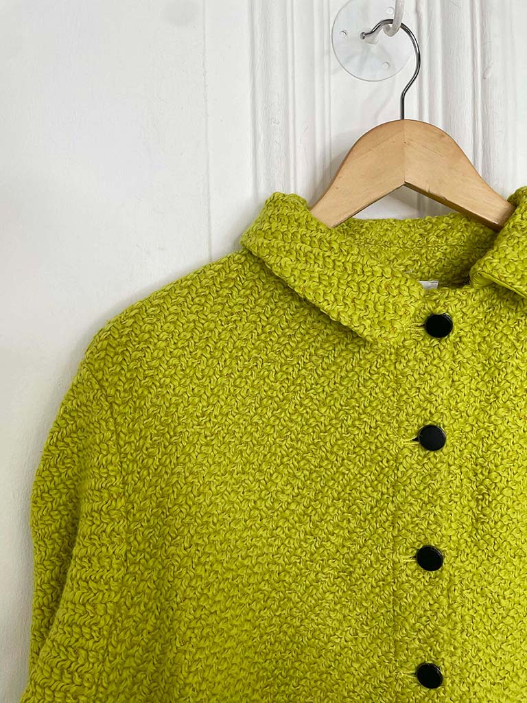 Malissa J Bouclé Shacket - Lime