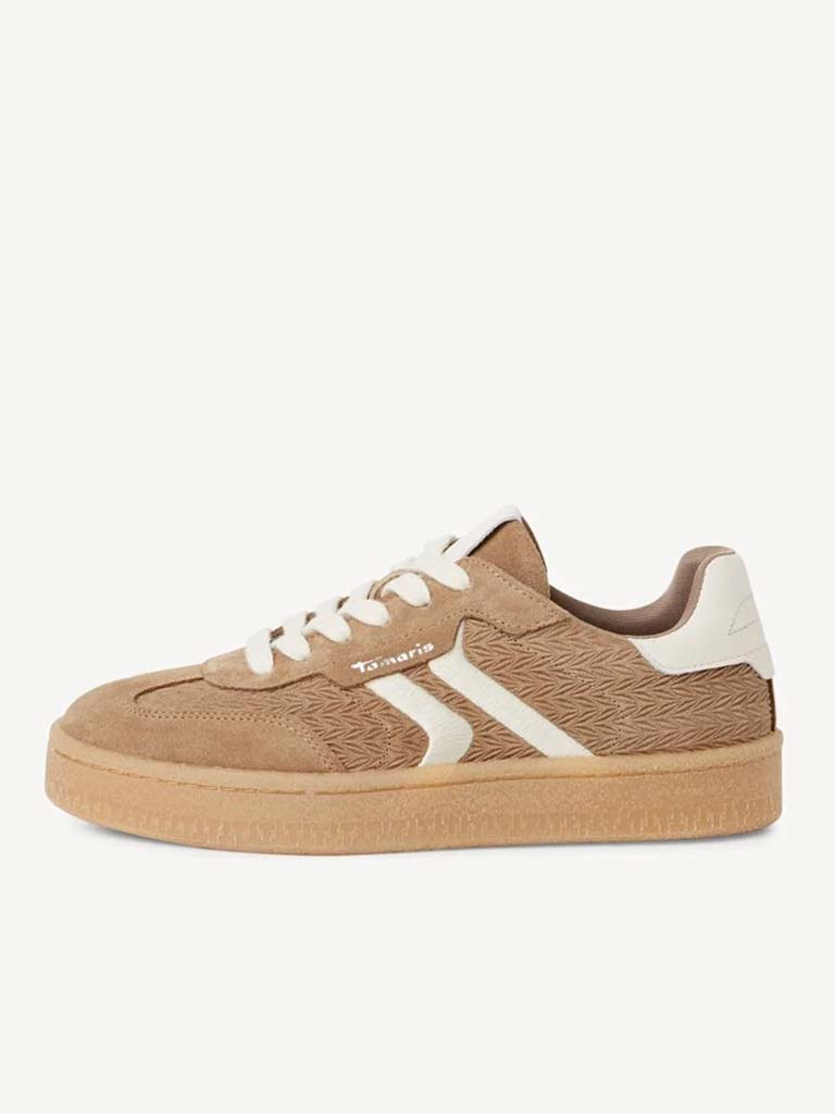 Tamaris Suede Trainers - Mocha