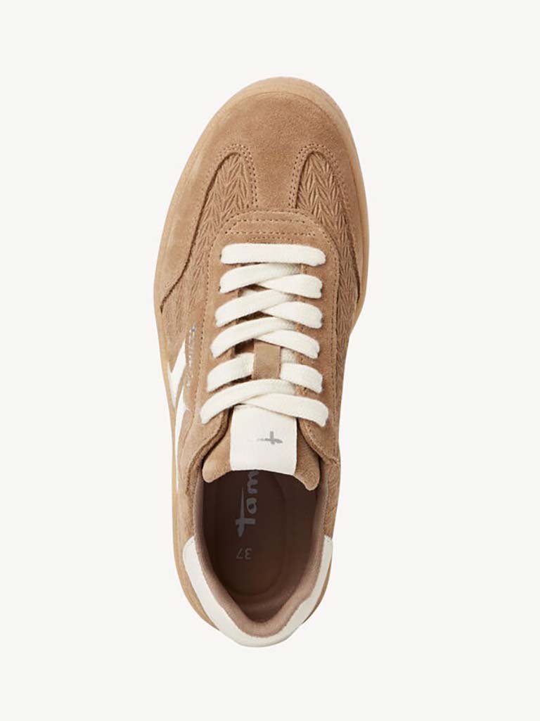 Tamaris Suede Trainers - Mocha