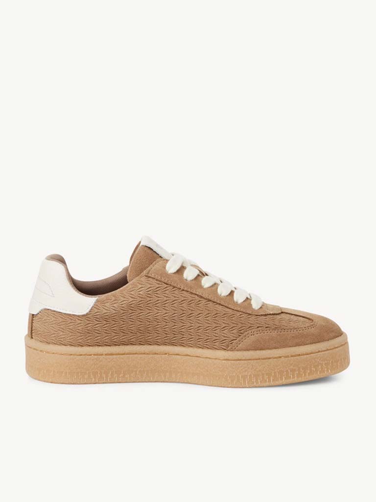 Tamaris Suede Trainers - Mocha