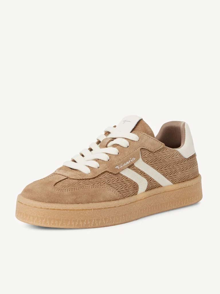 Tamaris Suede Trainers - Mocha